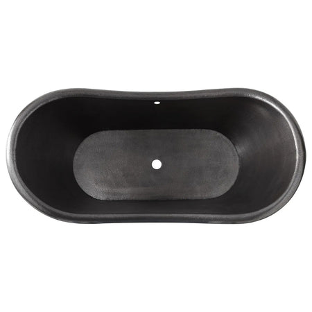 Coppersmith Creations Hammered Copper Plinth Bathtub (1 size, Charcoal Antique) - Brand New Bathrooms