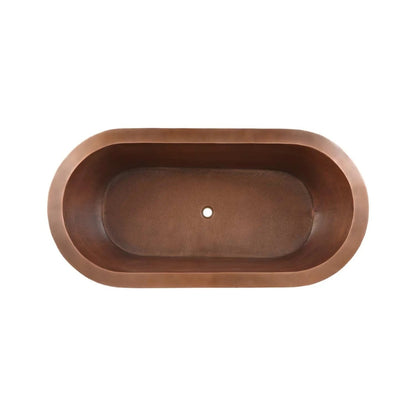Coppersmith Creations Hammered Double Wall Bathtub (1 size, Antique Copper) - Brand New Bathrooms