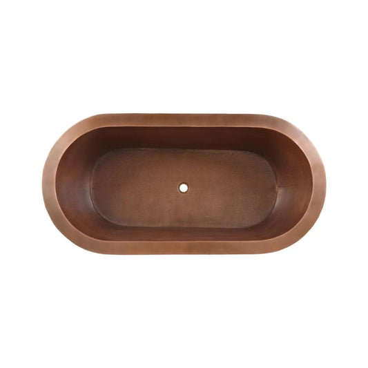 Coppersmith Creations Hammered Double Wall Bathtub (1 size, Antique Copper) - Brand New Bathrooms