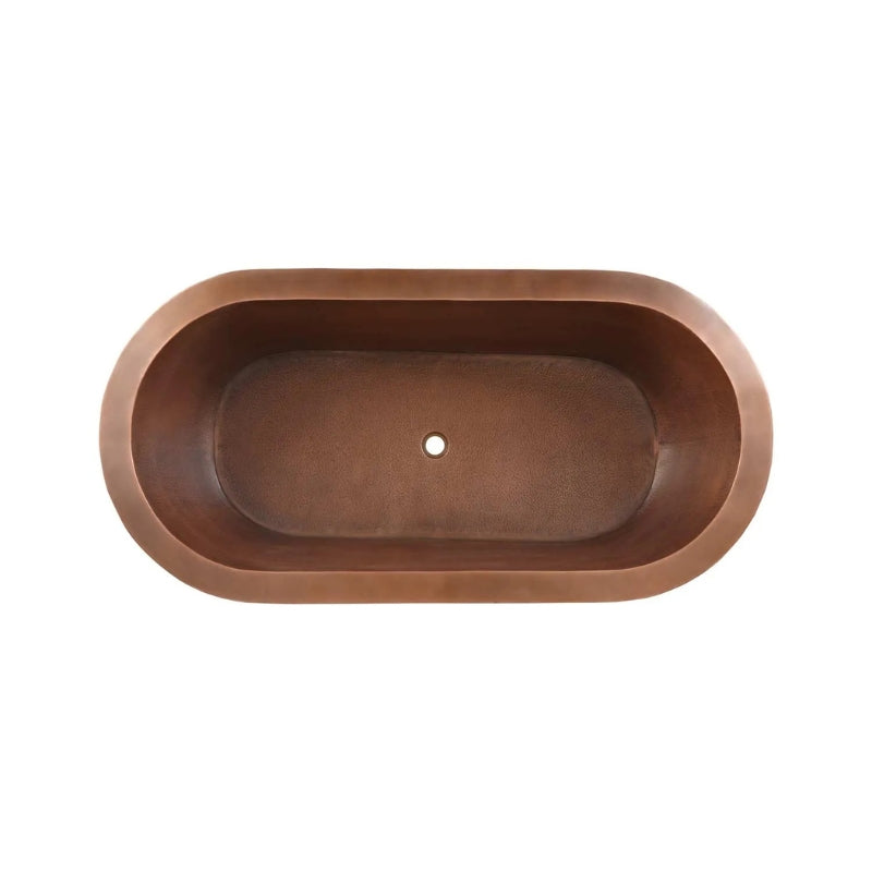 Coppersmith Creations Hammered Double Wall Bathtub (1 size, Antique Copper) - Brand New Bathrooms