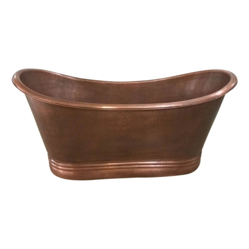 Coppersmith Creations Hammered Thin Rolled Edge Bathtub (1 size, Dark Antique) - Brand New Bathrooms