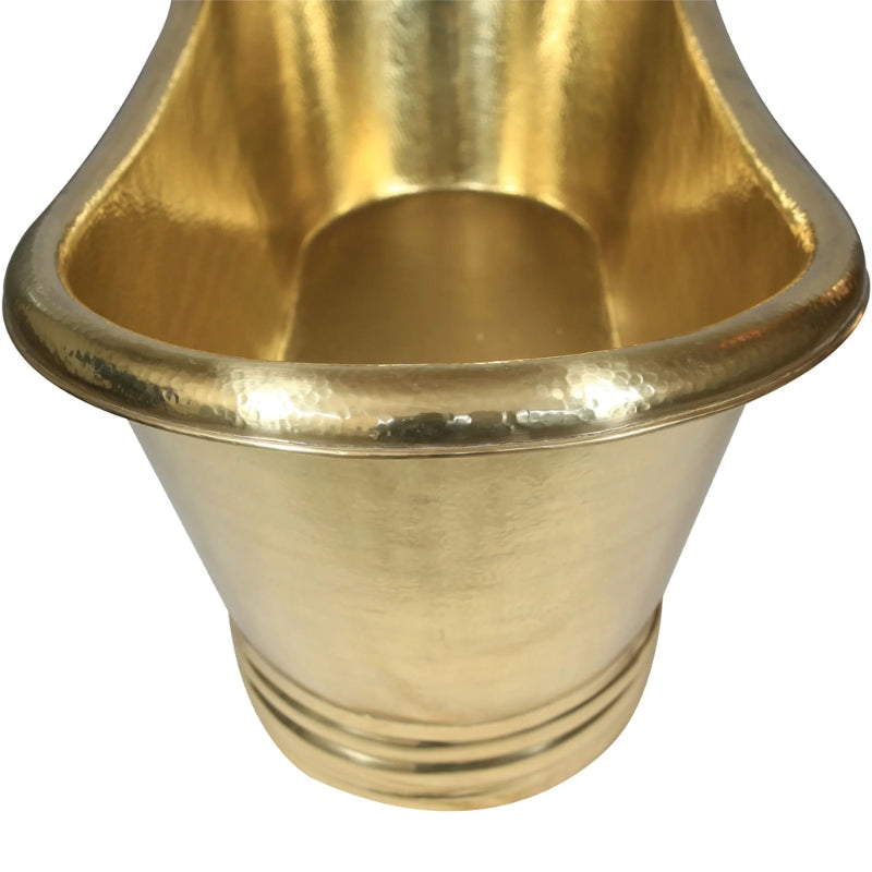 Coppersmith Creations Hammered Cascading Base Bathtub (1 size, Brass) - Brand New Bathrooms