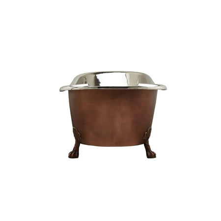 Coppersmith Creations Smooth Copper Nickel Clawfoot Tub (1 size, Antique Copper Patina) - Brand New Bathrooms
