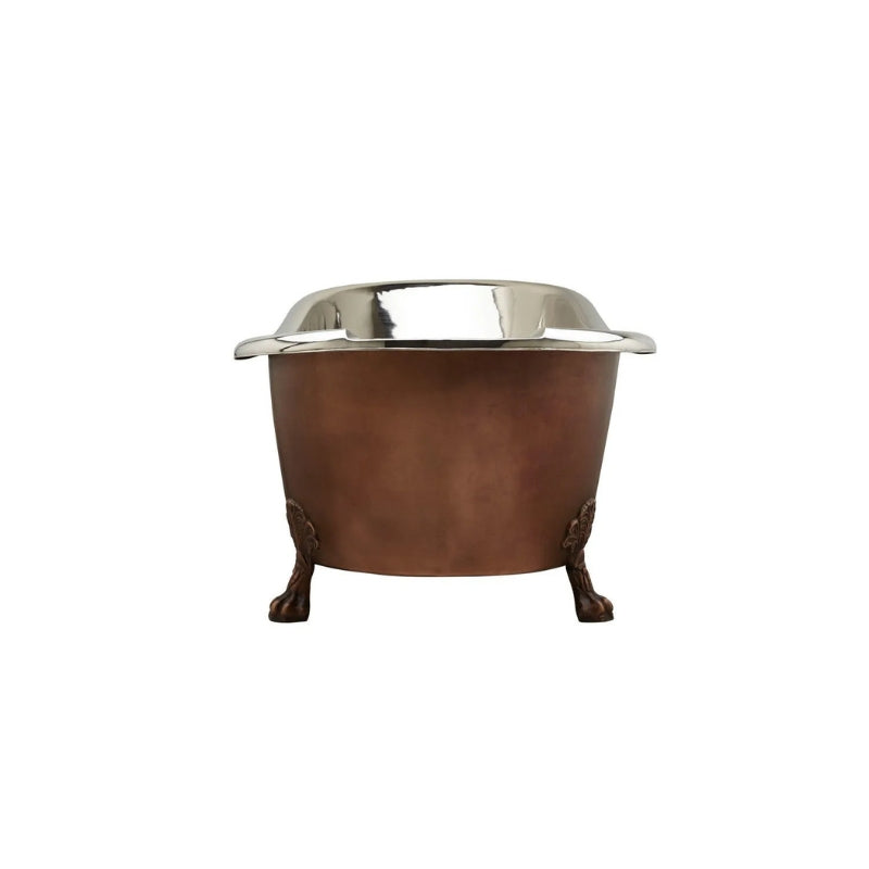 Coppersmith Creations Smooth Copper Nickel Clawfoot Tub (1 size, Antique Copper Patina) - Brand New Bathrooms
