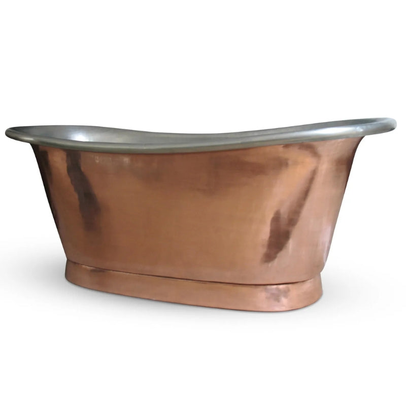 Coppersmith Creations Straight Base Copper Bathtub (1 size, Tin Interior, Shiny Copper Exterior) - Brand New Bathrooms