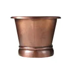 Coppersmith Creations Hammered Antique Finish Pedestal Copper Bathtub (1 size, Copper) - Brand New Bathrooms