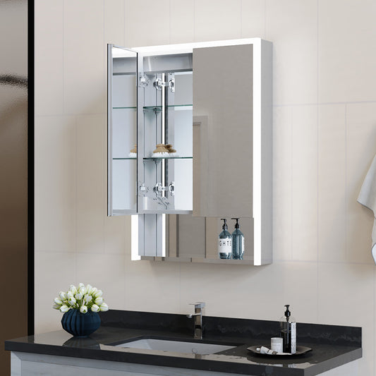 Tailored Bathrooms Poppy Double Door LED Mirror Cabinet with USB & Shaver Socket (1 size) - Brand New Bathrooms