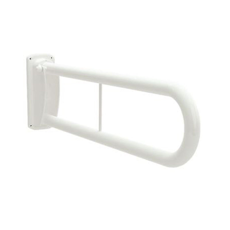 Bathex Essential Double Arm Hinged Stainless Steel Support Rail (1 size, 2 Colours) - Brand New Bathrooms