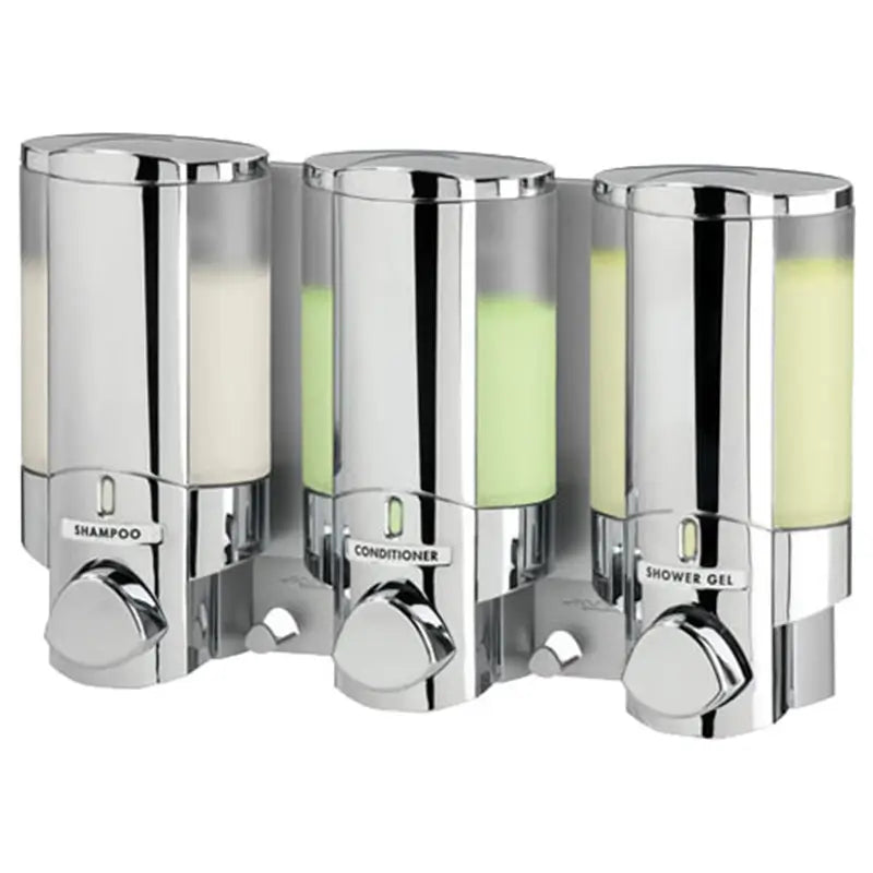 Euro Showers Aviva Gel Dispensers (1,2 or 3 dispensers) (Chrome) - Brand New Bathrooms