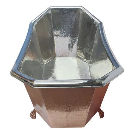Coppersmith Creations Eight Sided Clawfoot Nickel Inside (1 size, Shining Copper) - Brand New Bathrooms