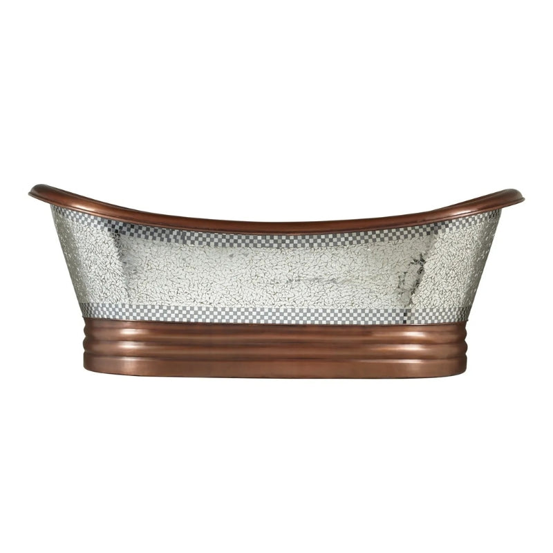 Coppersmith Creations Glass Mosaic Bathtub (1 size, Antique Copper) - Brand New Bathrooms