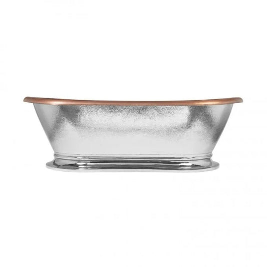 Coppersmith Creations Hammered Copper Bathtub (1 size, Antique Copper Interior, Nickel Exterior)) - Brand New Bathrooms