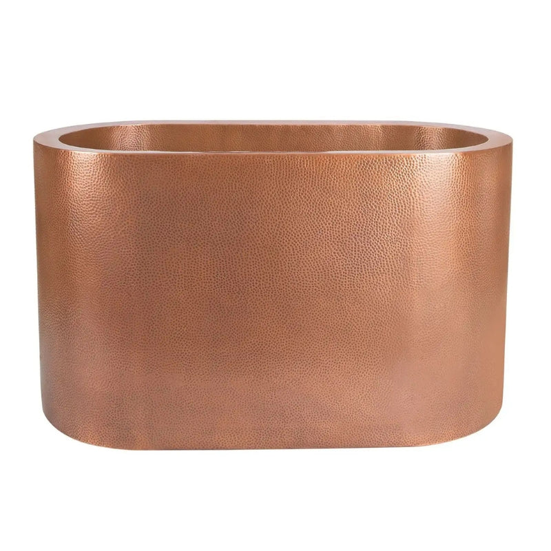 Coppersmith Creations Japanese Soaking Tub Double Wall Hammered Bathtub (1 size, Antique Copper) - Brand New Bathrooms