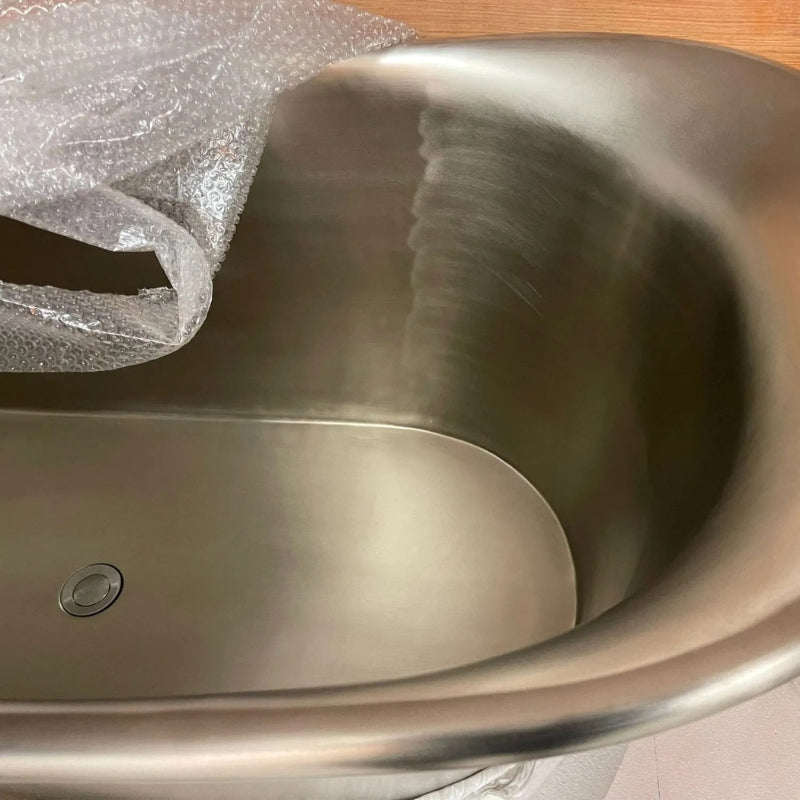 Coppersmith Creations Straight Base Copper Bathtub (1 size, Tin) - Brand New Bathrooms