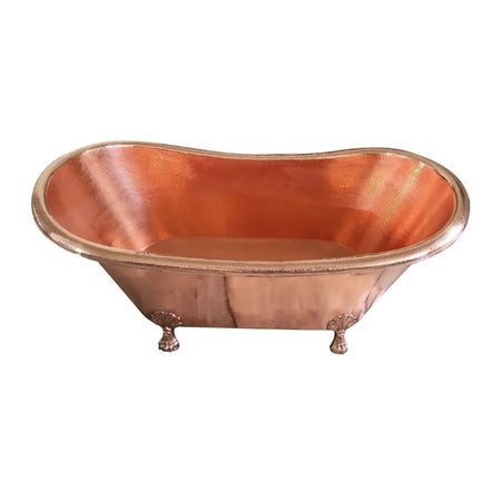 Coppersmith Creations Hammered Clawfoot Copper Bathtub (1 size, Polished Copper) - Brand New Bathrooms