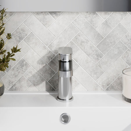 Nuie Binsey Mono Basin Mixer With Push Button Waste (Chrome) - Brand New Bathrooms