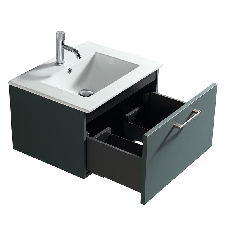 Tailored Bathrooms Piatta Wall Hung 600mm Vanity & Matte Basin (1 size, 4 colours) - Brand New Bathrooms