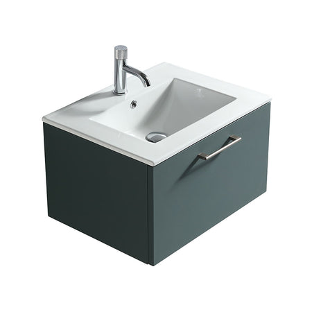 Tailored Bathrooms Piatta Wall Hung 600mm Vanity & Matte Basin (1 size, 4 colours) - Brand New Bathrooms