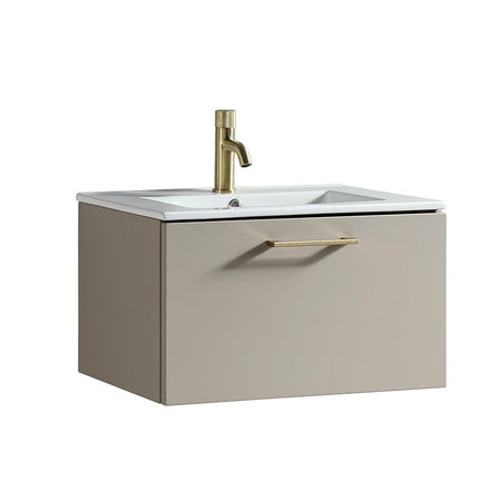 Tailored Bathrooms Piatta Wall Hung 600mm Vanity & Matte Basin (1 size, 4 colours) - Brand New Bathrooms