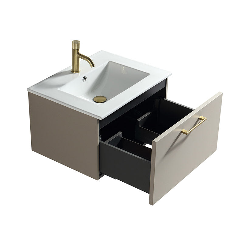 Tailored Bathrooms Piatta Wall Hung 600mm Vanity & Matte Basin (1 size, 4 colours) - Brand New Bathrooms