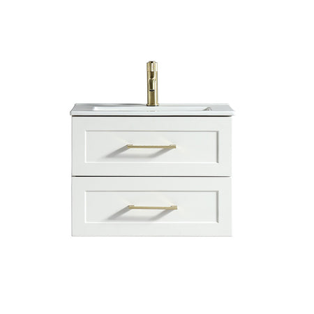 Tailored Bathrooms Bakewell Wall Hung Vanity Unit & Ceramic Basin (1 size, 3 colours) - Brand New Bathrooms