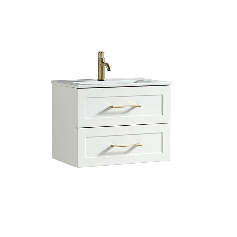 Tailored Bathrooms Bakewell Wall Hung Vanity Unit & Ceramic Basin (1 size, 3 colours) - Brand New Bathrooms