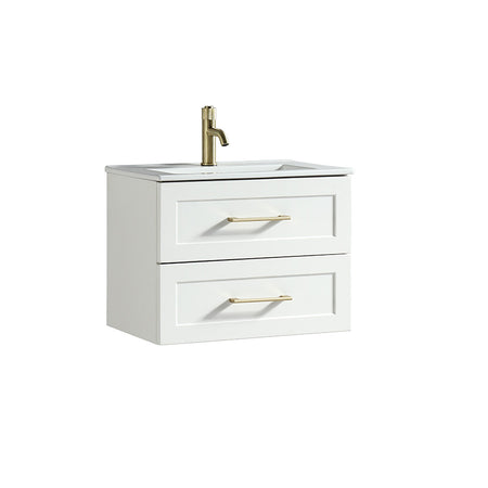 Tailored Bathrooms Bakewell Wall Hung Vanity Unit & Ceramic Basin (1 size, 3 colours) - Brand New Bathrooms