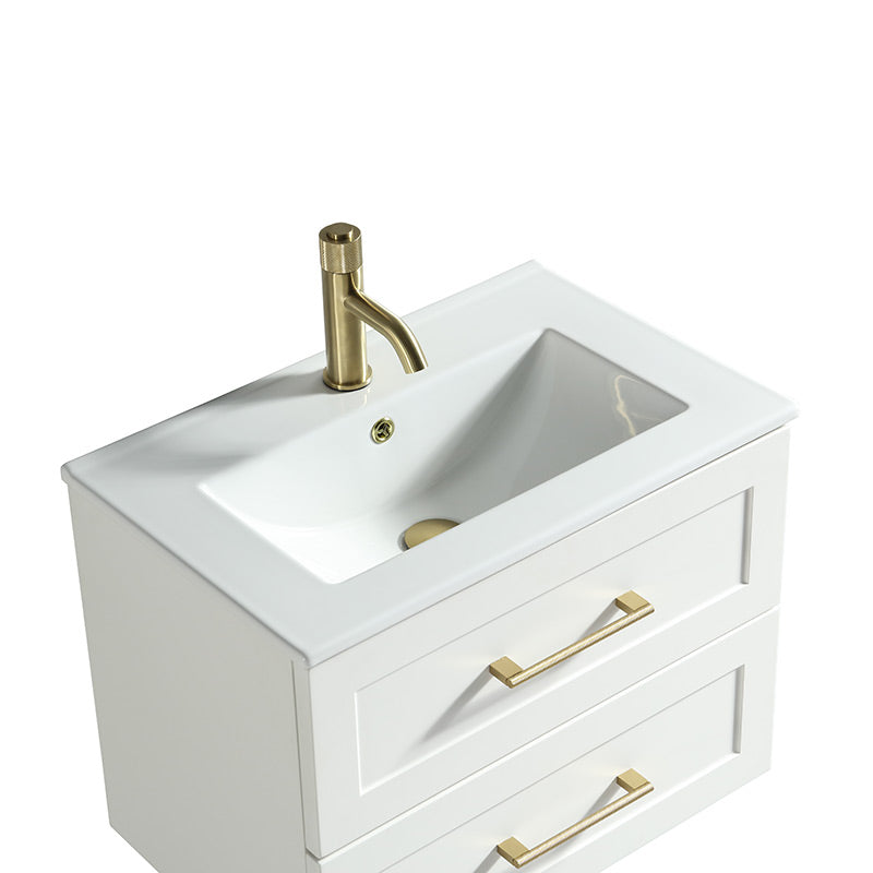 Tailored Bathrooms Bakewell Wall Hung Vanity Unit & Ceramic Basin (1 size, 3 colours) - Brand New Bathrooms