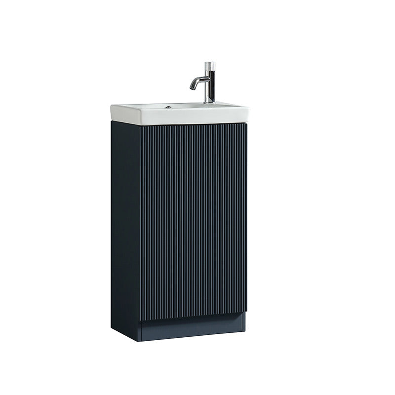 Tailored Bathrooms Flauto Mini Cloakroom Vanity Unit & Ceramic Basin (1 size, 4 colours) - Brand New Bathrooms