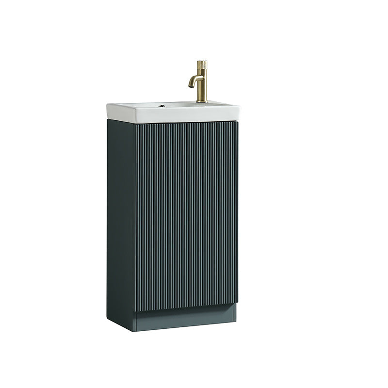 Tailored Bathrooms Flauto Mini Cloakroom Vanity Unit & Ceramic Basin (1 size, 4 colours) - Brand New Bathrooms