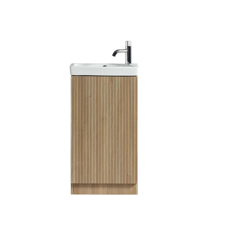 Tailored Bathrooms Flauto Mini Cloakroom Vanity Unit & Ceramic Basin (1 size, 4 colours) - Brand New Bathrooms