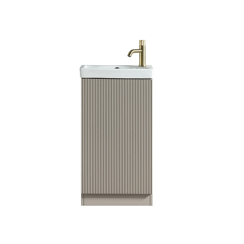 Tailored Bathrooms Flauto Mini Cloakroom Vanity Unit & Ceramic Basin (1 size, 4 colours) - Brand New Bathrooms