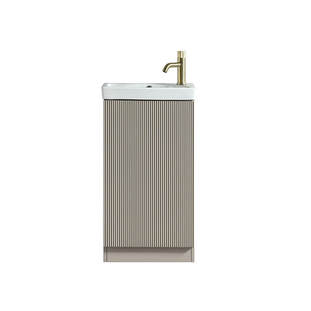 Tailored Bathrooms Flauto Mini Cloakroom Vanity Unit & Ceramic Basin (1 size, 4 colours) - Brand New Bathrooms