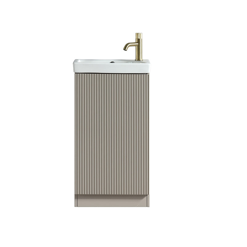 Tailored Bathrooms Flauto Mini Cloakroom Vanity Unit & Ceramic Basin (1 size, 4 colours) - Brand New Bathrooms