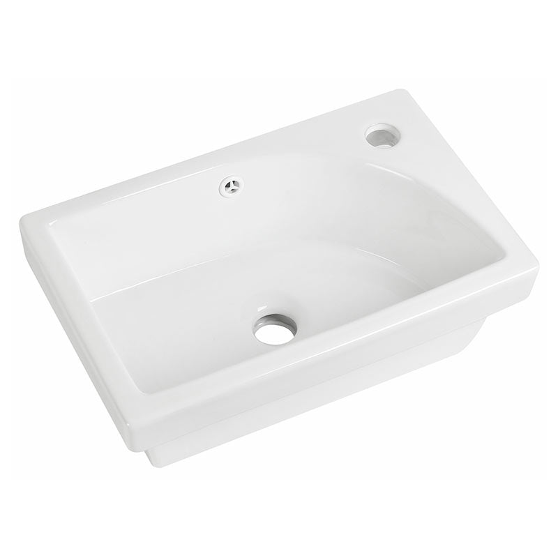 Tailored Bathrooms Flauto Mini Cloakroom Vanity Basin (1 size, White) - Brand New Bathrooms