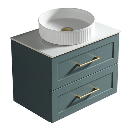 Tailored Bathrooms Bakewell Wall Hung Vanity Unit with Sintered Stone Counter Top (1 size, 3 colours) - Brand New Bathrooms