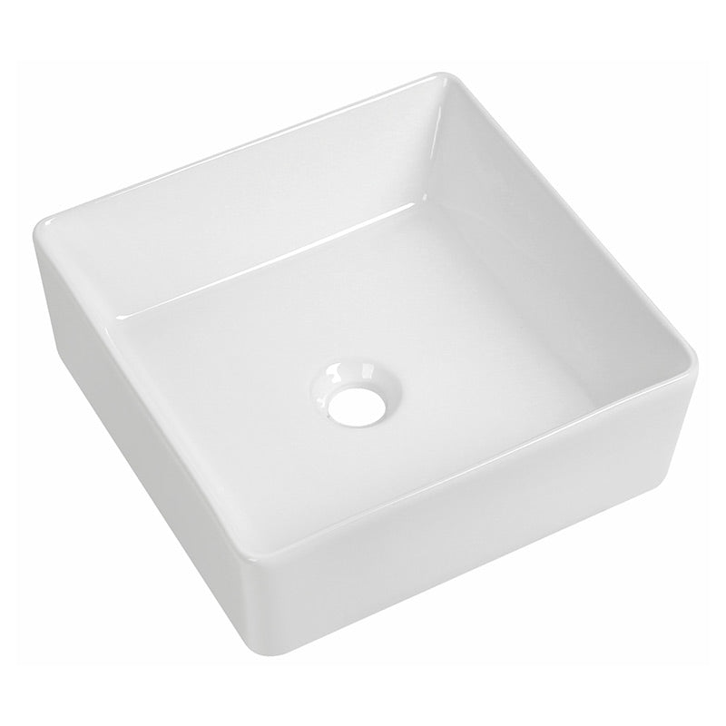 Tailored Bathrooms Parma Square Counter Top Basin (Gloss White) - Brand New Bathrooms