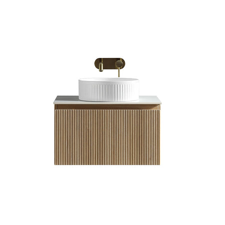 Tailored Bathrooms Flauto Wall Hung 600mm Vanity Unit with Sintered Stone Counter Top (1 size, 4 colours) - Brand New Bathrooms