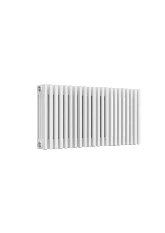 Reina Colona Horizontal 4 Column Mild Steel Radiator (13 sizes, White) - Brand New Bathrooms