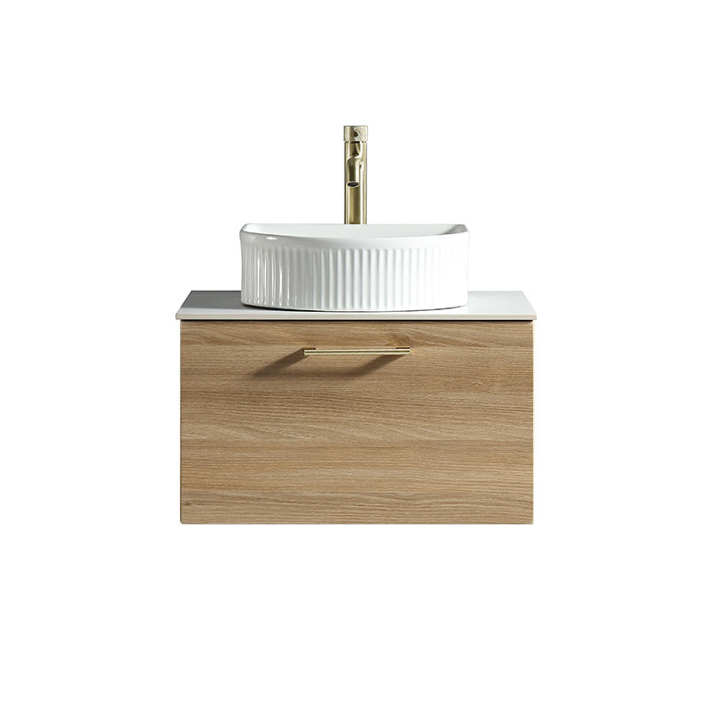 Tailored Bathrooms Piatta Wall Hung 600mm Vanity Unit with Sintered Stone Counter Top (1 size, 4 colours) - Brand New Bathrooms