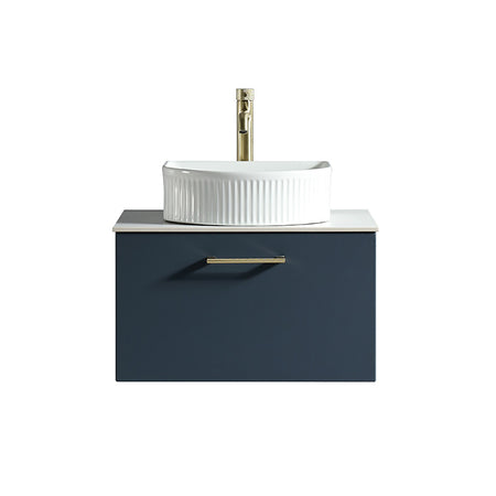 Tailored Bathrooms Piatta Wall Hung 600mm Vanity Unit with Sintered Stone Counter Top (1 size, 4 colours) - Brand New Bathrooms