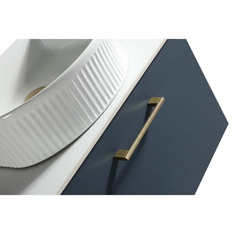 Tailored Bathrooms Piatta Wall Hung 600mm Vanity Unit with Sintered Stone Counter Top (1 size, 4 colours) - Brand New Bathrooms