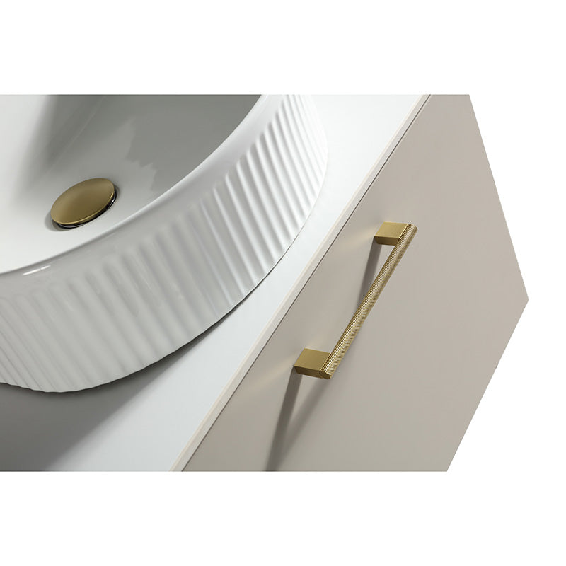 Tailored Bathrooms Piatta Wall Hung 600mm Vanity Unit with Sintered Stone Counter Top (1 size, 4 colours) - Brand New Bathrooms