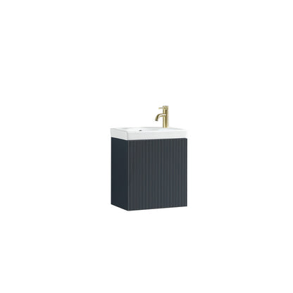 Tailored Bathrooms Flauto Mini Cloakroom  Wall Hung Vanity & Basin (1 size, 5 colours) - Brand New Bathrooms