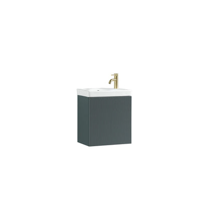Tailored Bathrooms Flauto Mini Cloakroom  Wall Hung Vanity & Basin (1 size, 5 colours) - Brand New Bathrooms