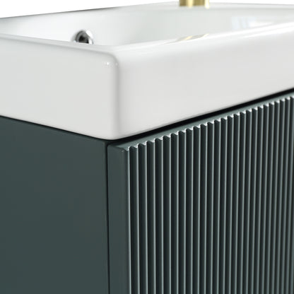 Tailored Bathrooms Flauto Mini Cloakroom  Wall Hung Vanity & Basin (1 size, 5 colours) - Brand New Bathrooms