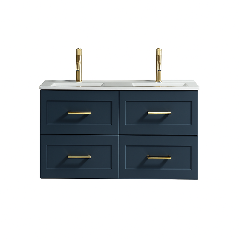 Tailored Bathrooms Bakewell 1200mm Twin Vanity Unit with Ceramic Double Basin (1 size, 3 colours)