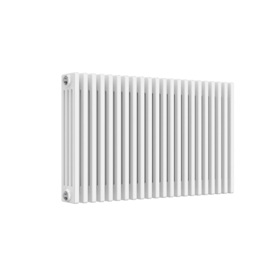 Reina Colona Horizontal 4 Column Mild Steel Radiator (13 sizes, White)