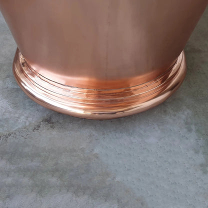 Coppersmith Creations Copper Bathtub (1 size, Nickel Interior, Shinning Copper Exterior) - Brand New Bathrooms