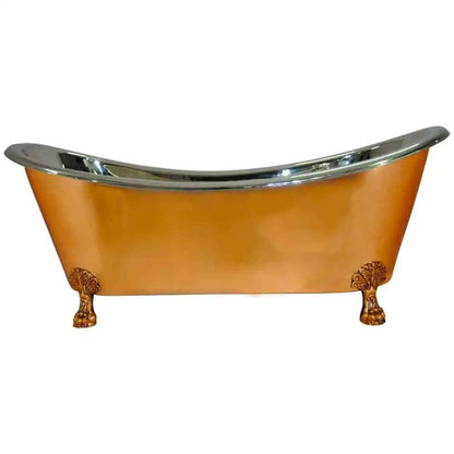Coppersmith Creations Copper Clawfoot Bathtub Nickel Inside (1 size, Copper Finish) - Brand New Bathrooms